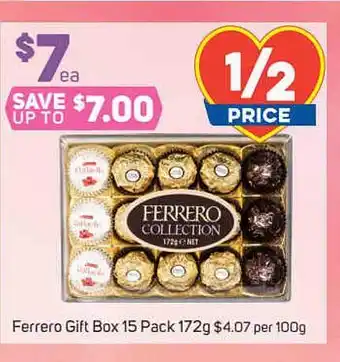 Foodland Ferrero Gift Box 15 Pack 172g offer