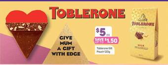 Foodland Toblerone Gift Pouch 120g offer