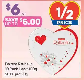 Ferrero Raffaello 10 Pack Heart 100g