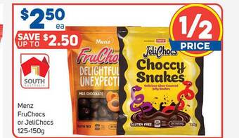 Foodland Menz FruChocs Or JeliChocs 125-150g offer