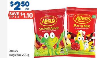 Foodland Allen's Bags 150-200g offer