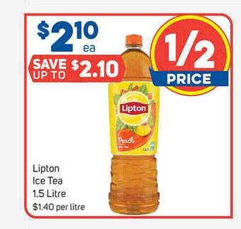 Foodland Lipton Ice Tea 1.5 Litre offer
