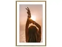 "Sunset Vibe" Framed Canvas Wall Art, 120cm