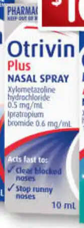 Otrivin Plus Nasal Spray 10mL