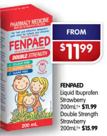 Fenpaed Double Strength Strawberry 200mL