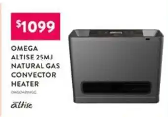Omega Altise 25MJ Natural Gas Convector Heater