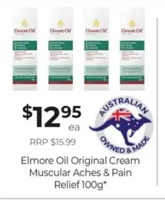 Elmore Oil Original Cream Muscular Aches & Pain Relief 100g