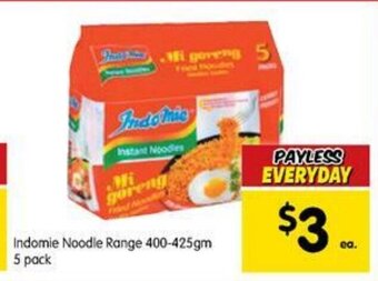 Spar Indomie Noodle Range 400-425gm 5 pack offer