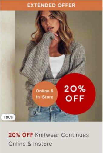 Target Knitwear Continues Online & Instore offer