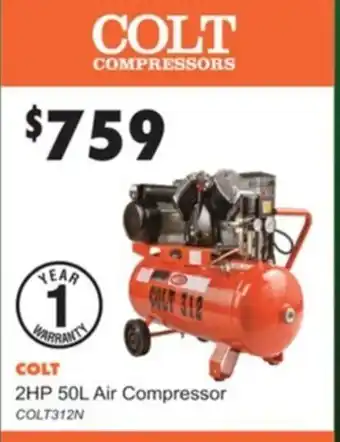Colt 2HP 50L Air Compressor COLT312N