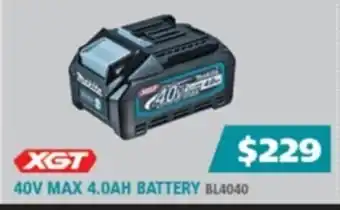 XGT 40V Max 4.0AH Battery BL4040