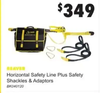 Beaver Horizontal Safety Line Plus Safety Shackles & Adators BK040120