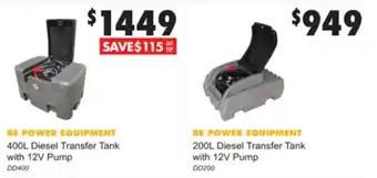 Be Power Equipment 200L Diesel Transfer Tank With 12V Pump DD200