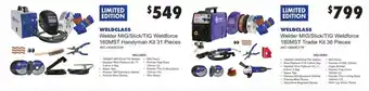 United Tools Weldclass Welder MIG/Stick/TIG Weldforce 160MST Handyman Kit 31 Pieces WC-160MSTHK offer