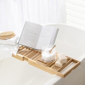 Pillow Talk Botanic Extendable Bath Caddy by M.U.S.E. offer