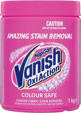 IGA Vanish NapiSan Oxi Action Fabric Stain Remover 1kg offer