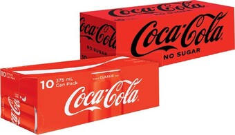 IGA Coca-Cola 10x375mL Selected Varieties offer