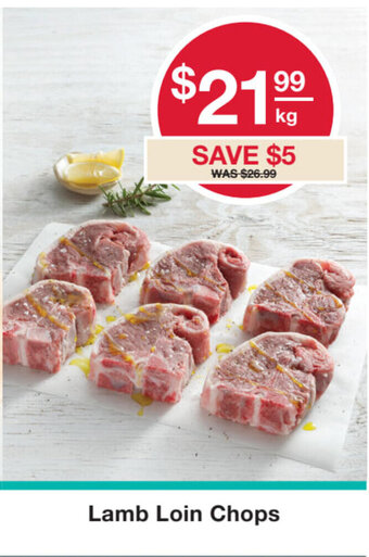 Australian Butchers Store Lamb Loin Chops offer