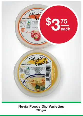 Australian Butchers Store Nevia Foods Dip Varieties 200gm offer