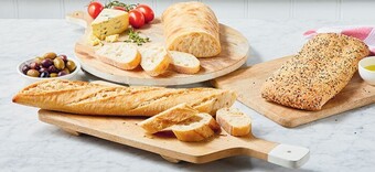Coles Coles Bakery Stone Baked by Laurent Turkish Loaf, Ciabatta Loaf or Sourdough Baguette offer