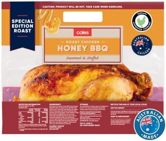 Coles Coles Honey BBQ Hot Roast RSPCA Approved Chicken offer