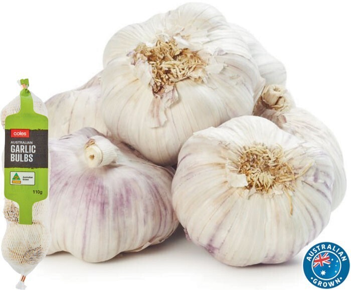 Coles Australian Garlic Bulbs 110g Pack offer at Coles