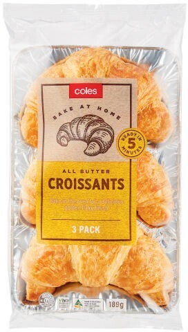 Coles Coles Croissants 3 Pack or 4 Pack offer