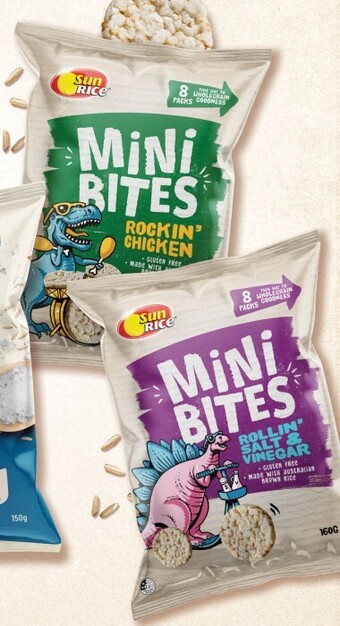 Coles Sunrice Mini Bites 160g offer