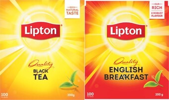 Lipton Quality Black Tea Bags 100 Pack