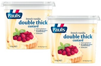 Coles Pauls Double Thick Custard 900g offer