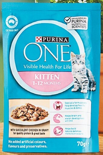 Woolworths Purina One Kitten Wet Cat Food 70g offer