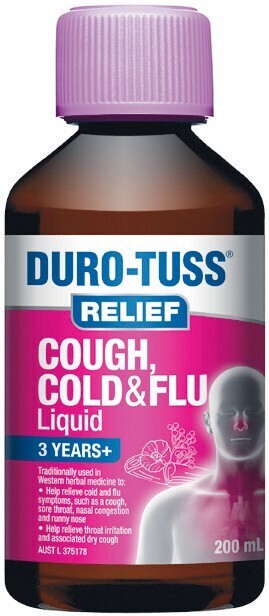 Woolworths Duro-Tuss Relief Cough, Cold & Flu 200ml~ offer