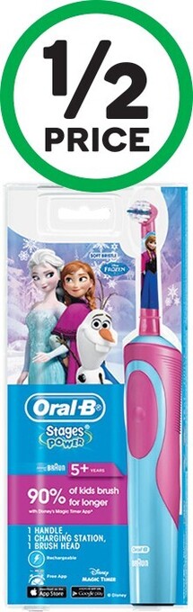 Woolworths Oral-B Vitality Kids' Electric Toothbrush Pk 1 offer