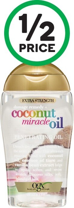 Woolworths OGX Coconut Miracle Oil 100ml offer
