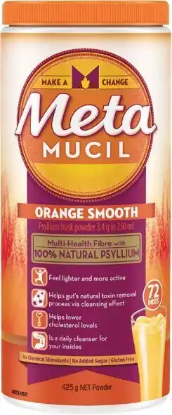 Woolworths Metamucil Orange Smooth Fibre Powder 72 Doses 425g~ offer