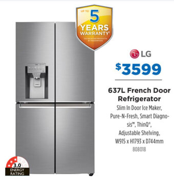 Betta Lg 637L French Door Refrigerator offer