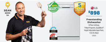 Betta Lg Freestanding Dishwasher offer