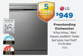Betta Lg Freestanding Dishwasher offer