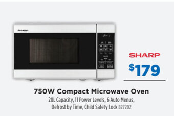 Sharp 750W Compact Microwave Oven