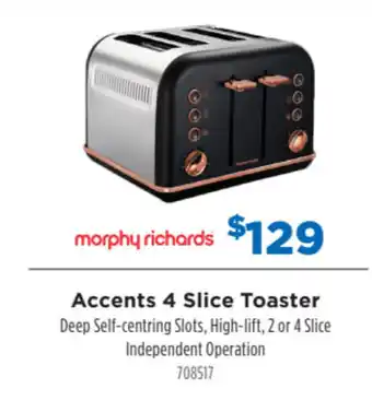 Betta Morphy richards Accents 4 Slice Toaster offer