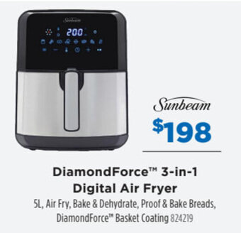 Betta Sunbeam DiamondForce 3-in-1 Digital Air Fryer offer