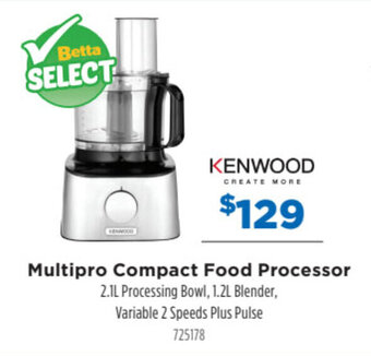 Betta Kenwood Multipro Compact Food Processor offer