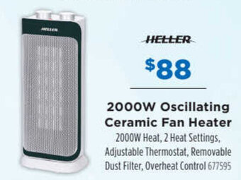 Betta Heller 2000W Oscillating Ceramic Fan Heater offer