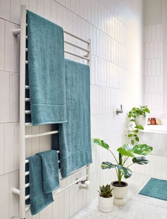 Myer Vue Combed Cotton Ribbed Bath Towels offer