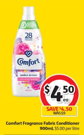 Coles Comfort Fragrance Fabric Conditioner 900mL offer