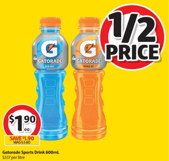 Coles Gatorade Sports Drink 600mL offer