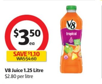 Coles V8 Juice 1.25 Litre offer
