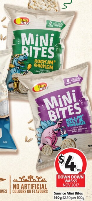 Coles Sunrice Mini Bites 160g offer