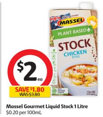 Coles Massel Gourmet Liquid Stock 1 Litre offer