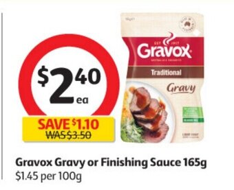 Coles Gravox Gravy or Finishing Sauce 165g offer